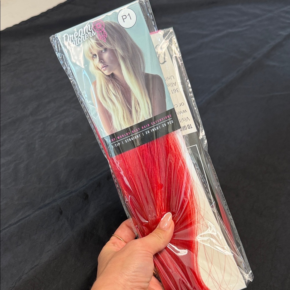 Red hair extension